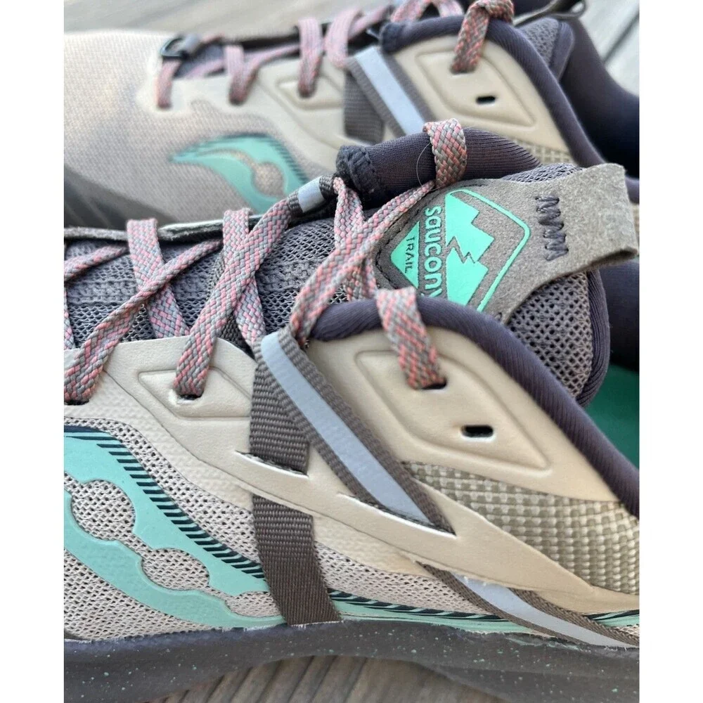 Saucony Ride 15 TR Women’s 9.5 Trail Running Shoes Desert/Sprig